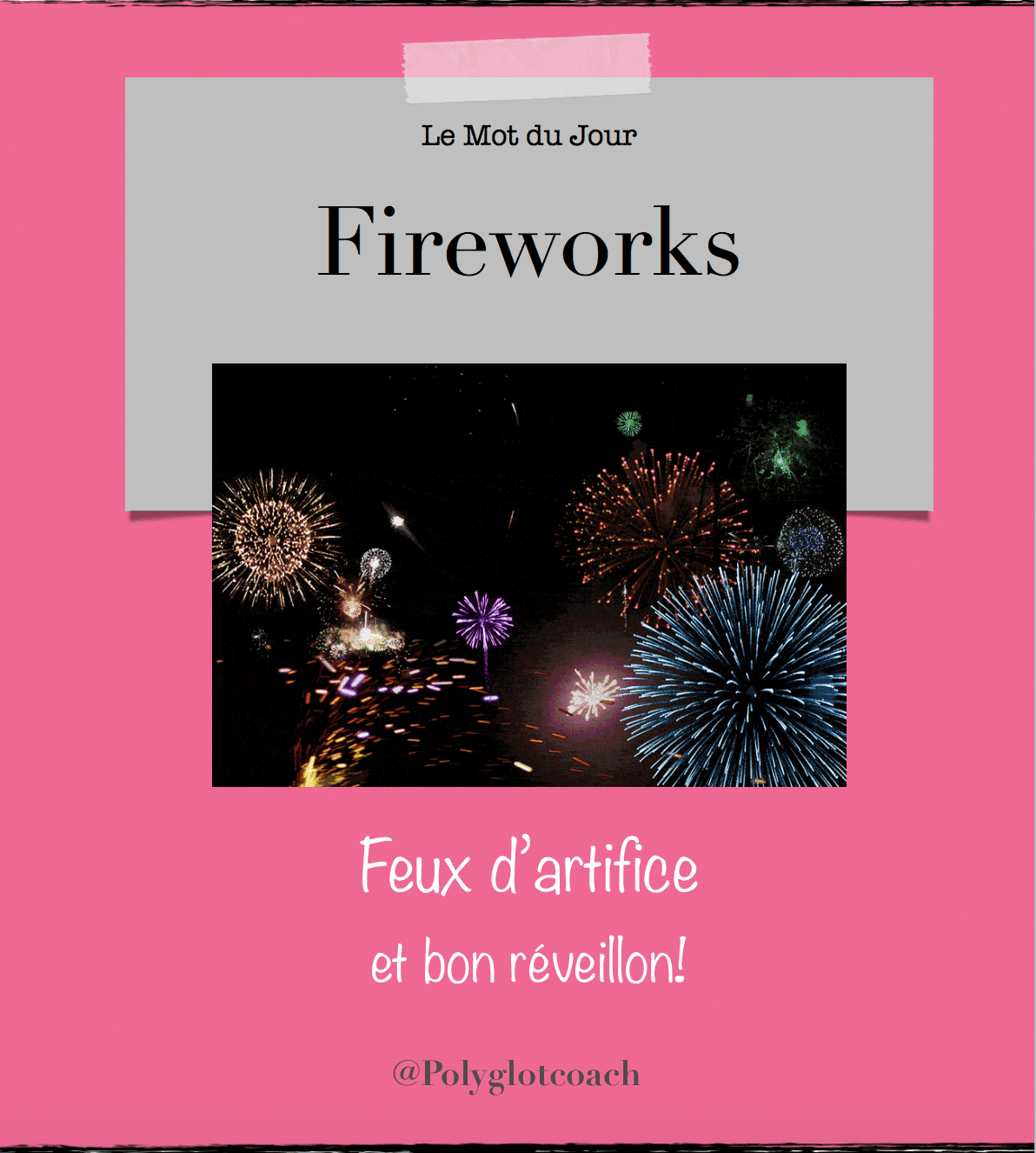 Fireworks en anglais