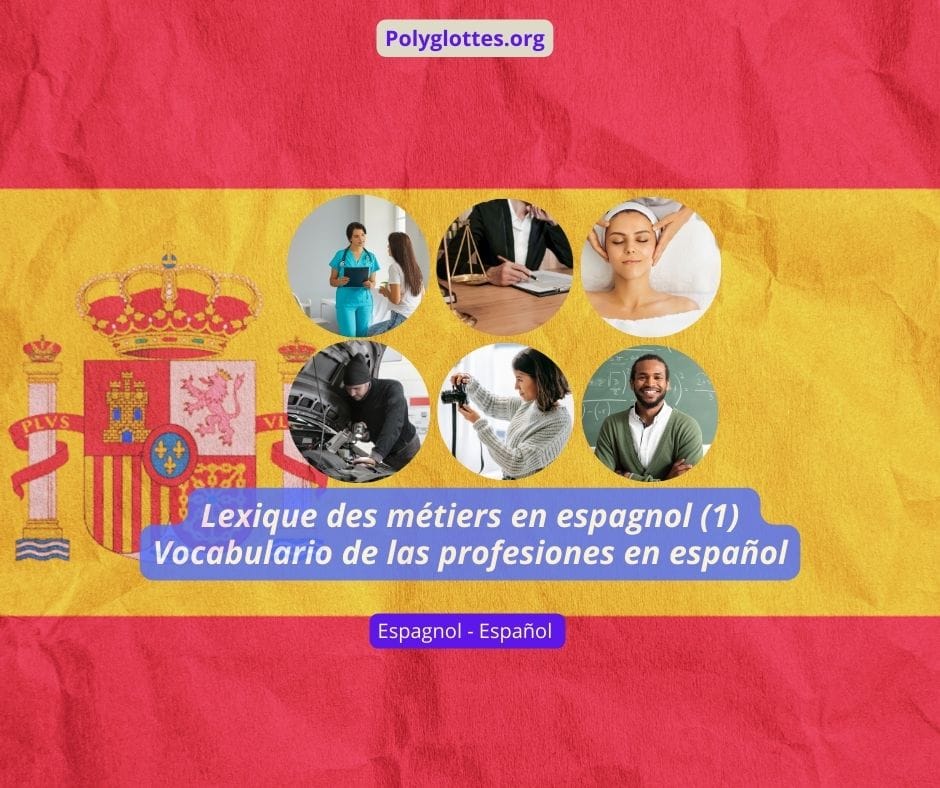 Vocabulario de las profesiones en español ELE DELE