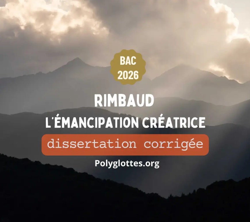 rimbaud dissertation corrigée bac