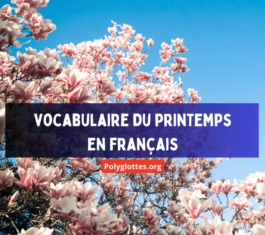 vocabulaire du printemps en français