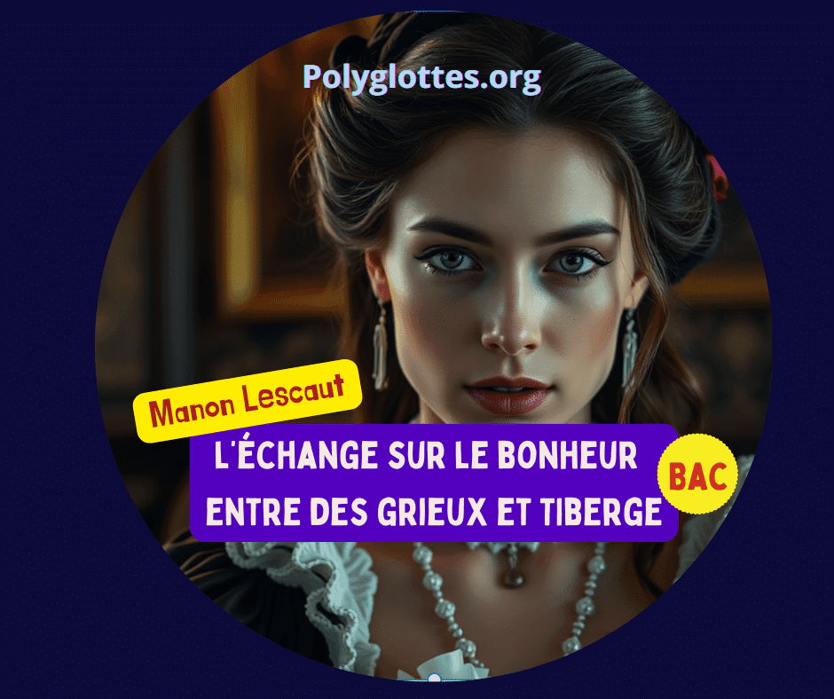Commentaire linéaire : L&rsquo;échange entre Des Grieux et Tiberge sur le bonheur dans Manon Lescaut – Bac de français