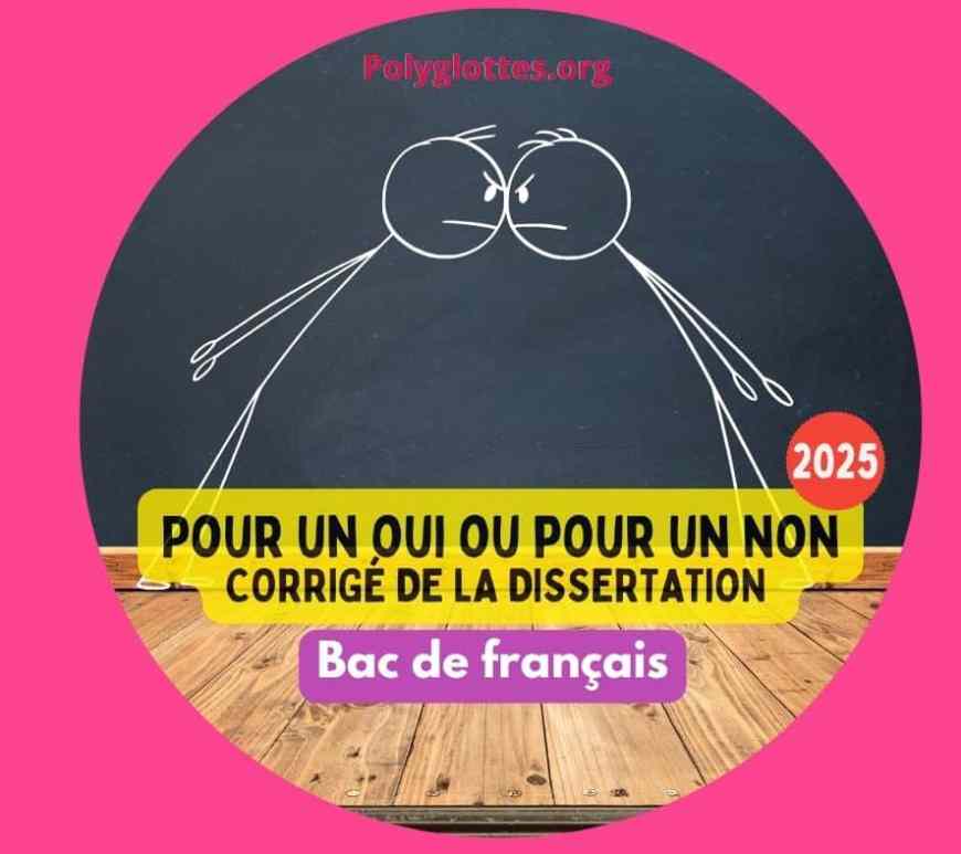 Pour un oui ou pour un non DISSERTATION CORRIGÉE