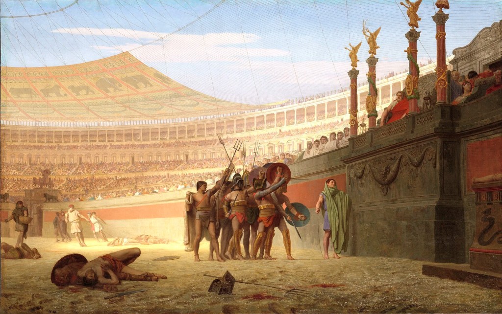 Ave Caesar, Morituri te salutant par Jean-Léon Gérôme