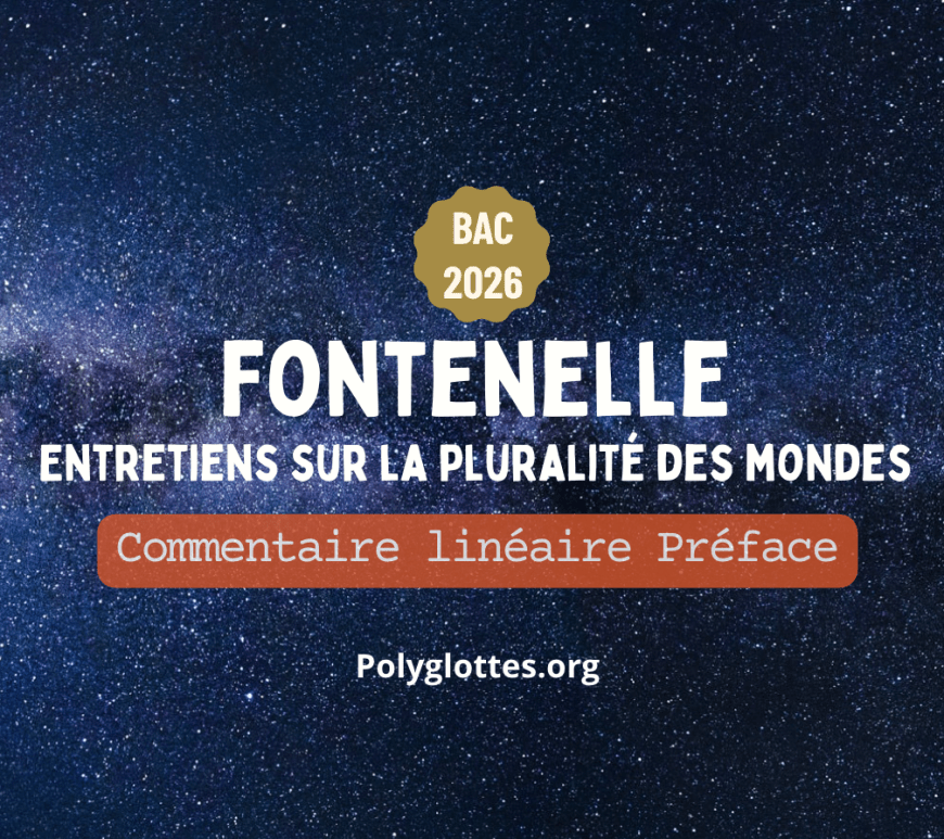 Préface des Entretiens sur la pluralité des mondes, commentaire linéaire pour le Bac