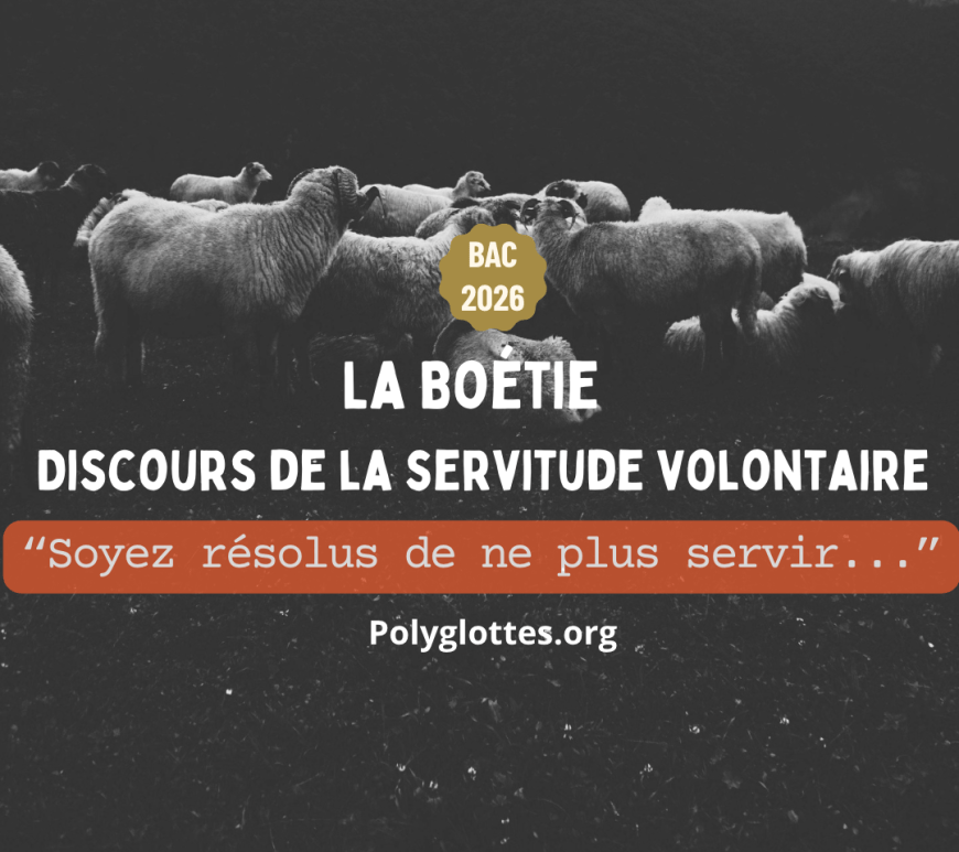 "Soyez résolus à ne plus servir..." Commentaire linéaire, La Boétie - Bac 2026